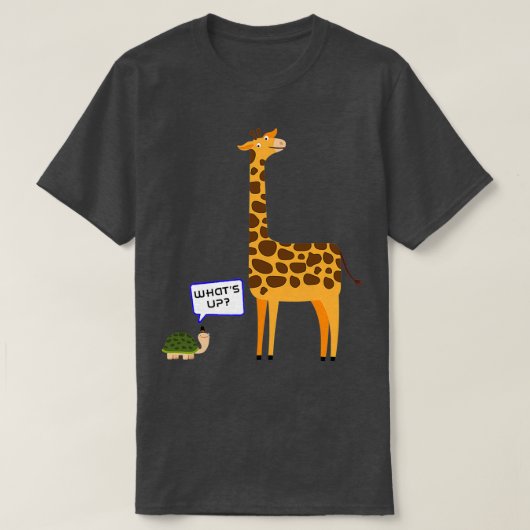 Was für eine lustige Schildkröte Giraffe T-Shirt (Design vorne)