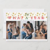 Was für eine moderne 3 Foto Collage Urlaubskarte (Vorderseite)