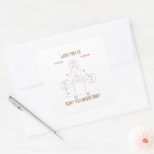 Was für eine Rolle versteht ihr nicht, Barrel Raci Quadratischer Aufkleber (Umschlag)