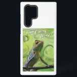 Was für eine verrückte Welt - eine besondere Lizar Samsung Galaxy Hülle<br><div class="desc">Ja,  eine spezielle Lizard,  die seinen Standpunkt zu dieser verrückten Welt,  in der wir leben,  zum Ausdruck bringt! Schutz unserer Umwelt und unserer wild lebenden Tiere,  Eidechsen und alle grassierenden Insekten oder Reptilien haben ihre Funktionen im Ökosystem.</div>