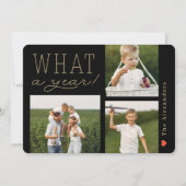 Was für eine Weihnachtsfotokarte Feiertagskarte (Vorderseite)