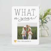 Was für eine Weihnachtsfotokarte Feiertagskarte (Stehend Vorderseite)