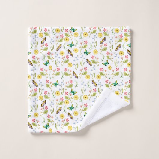 Was für eine wunderbare Frühlingswelt Badhandtuch Set (Waschlappen)