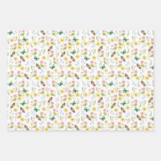 Was für eine wunderbare Frühlingswelt Geschenkpapier Set (Vorderseite)