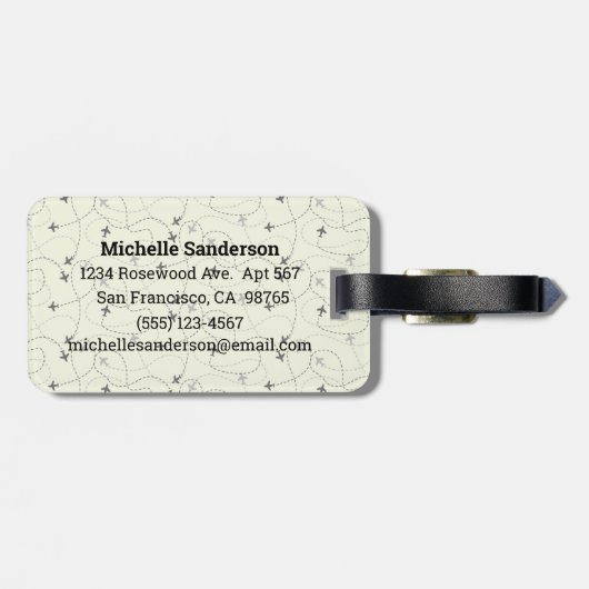 Was für eine wunderbare Gepäckmarke für das Weltfl Gepäckanhänger (Rückseite horizontal)