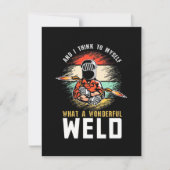 Was für eine wunderbare Welt Dankeskarte (Vorderseite)