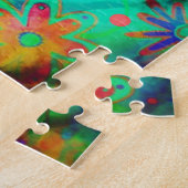 Was für eine wunderbare Welt Hübsch floraler Trend Puzzle (Seite)