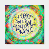 Was für eine wunderbare Welt Magnet (Vorne)