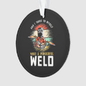 Was für eine wunderbare Welt Ornament (Vorderseite)