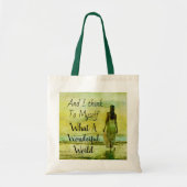 Was für eine wunderbare Welt-Tote-Tasche Tragetasche (Vorne)