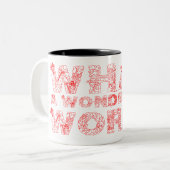 Was für eine wunderbare Welt Zweifarbige Tasse (Vorderseite Links)