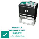 "WAS FÜR EINE WUNDERSCHÖNE ESSAY!" Erzieherin Rubb Permastempel (Beispiel)