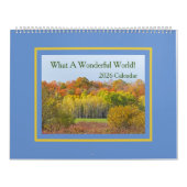"WAS FÜR EINE WUNDERSCHÖNE WELT!" 2025 KALENDER (Titelbild)