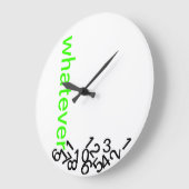 Was für eine Zeit! Große Wanduhr (Winkel)