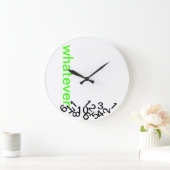 Was für eine Zeit! Große Wanduhr (Zuhause)