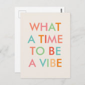 Was für eine Zeit Motivierend Kostenvoranschlag Postkarte (Vorne/Hinten)