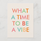 Was für eine Zeit Motivierend Kostenvoranschlag Postkarte (Vorderseite)