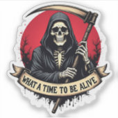 Was für eine Zeit, um ein klassischer Sticker zu w (Vorderseite)