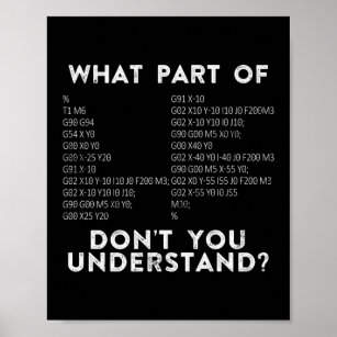 Was für einen Teil verstehst du nicht? CNC-Machini Poster