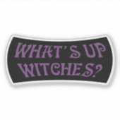 Was für Hexen? Halloween Aufkleber (Vorderseite)