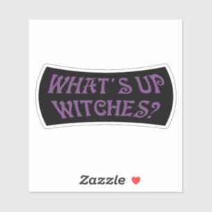 Was für Hexen? Halloween Aufkleber