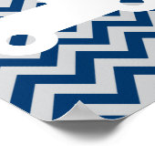 Was für Jungs sind aus Zickzack Blauer Kunst Print Poster (Ecke)