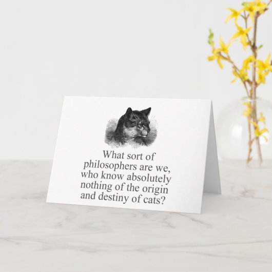 Was für Philosophen sind wir? Karte (Gelbe Blume)