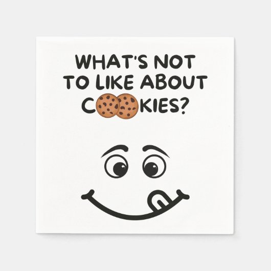 Was gefällt dir an Cookies nicht? Serviette (Vorderseite)
