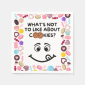 Was gefällt uns an Cookies nicht? Serviette (Vorderseite)