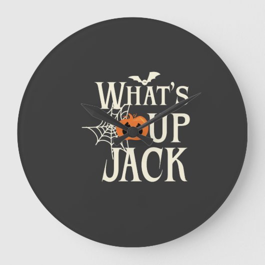 Was geht ab Jack Halloween Große Wanduhr (Vorderseite)