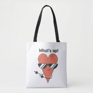 'Was geht!' Cool Heart Charakter  Tasche