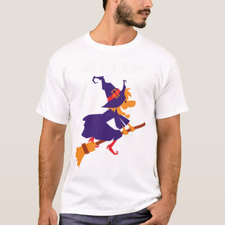 Was geht, Hexen moderne weiße Kunst trendy T-Shirt