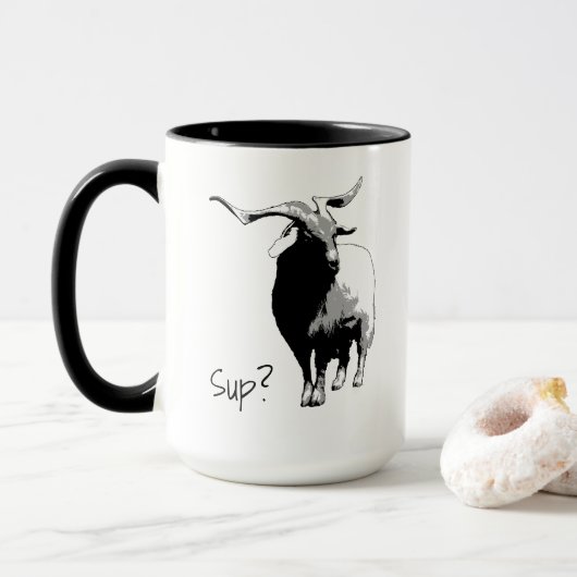 Was geht? Klassischer Becher Tasse (Mit Donut)
