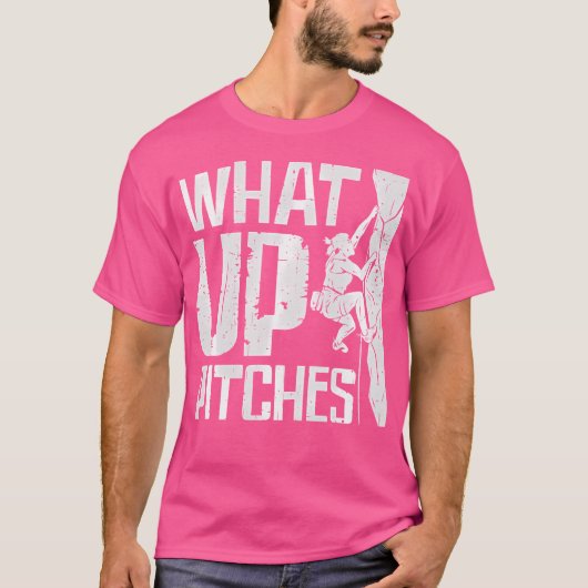 Was geht Pitches Rockklettern T-Shirt (Vorderseite)