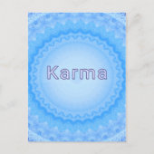 Was geht um...Soft Pastel Positive "Karma" Postkarte (Vorderseite)