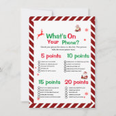 Was gibt es auf der Weihnachtsspielkarte für Ihr H Einladung (Vorderseite)