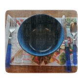 Was gibt es für das Abendessen in der Zwischenabla Schneidebrett (Vorderseite)