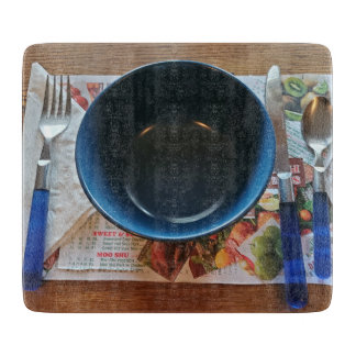 Was gibt es für das Abendessen in der Zwischenabla Schneidebrett