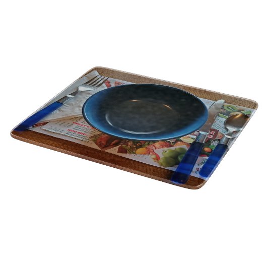 Was gibt es für das Abendessen in der Zwischenabla Schneidebrett (Ecke)