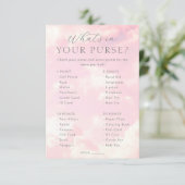 Was gibt es in Ihren Purse Cloud Nine Baby Shower Begleitkarte (Stehend Vorderseite)