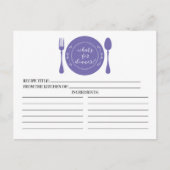 Was gibt es zum Abendessen Brautparty? Postkarte (Vorderseite)