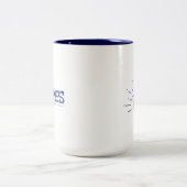 Was gibt's bis Strände Funny Beach Pun Sommerferie Zweifarbige Tasse (Mittel)