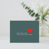 Was got die Liebe damit zu tun? Postkarte (Stehend Vorderseite)