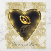 Was Gott Gas zusammen funkelnde Weinflasche Weinetikett (Einzelnes Label)