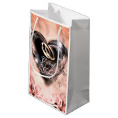 Was Gott mit rosa (silberne) Hochzeit zusammengese Kleine Geschenktüte (Rückseite Schrägansicht)