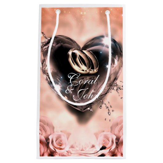 Was Gott mit rosa (silberne) Hochzeit zusammengese Kleine Geschenktüte (Vorderseite)