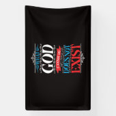 Was Gott nicht tun kann, existiert nicht Banner (Vertikal)