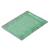 Was Gott versprochen hat (Light Green) Notebook Notizblock (Linke Seite)
