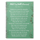 Was Gott versprochen hat (Light Green) Notebook Notizblock (Vorderseite)