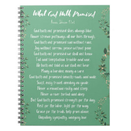 Was Gott versprochen hat (Light Green) Notebook Notizblock